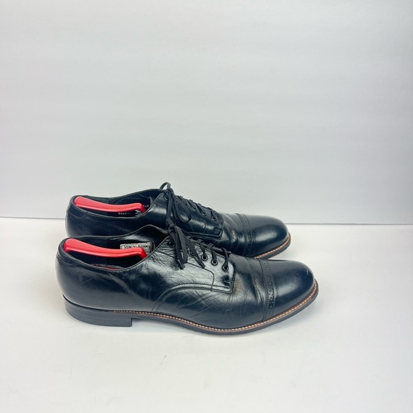 Vintage Stacy Adams Oxfords Dress Shoes Men’s Size 11 EE Black Leather main image 4